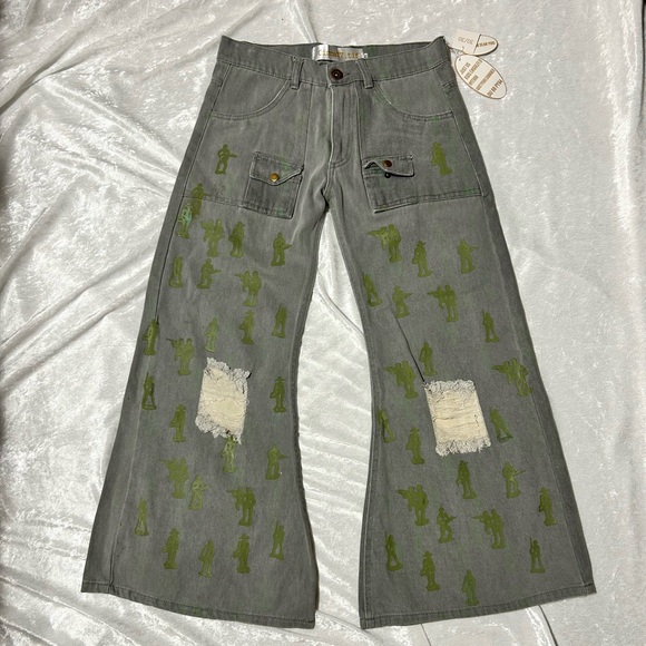 Other - NWT DasYori Toy Soldier Men’s Flare Streetwear Jeans